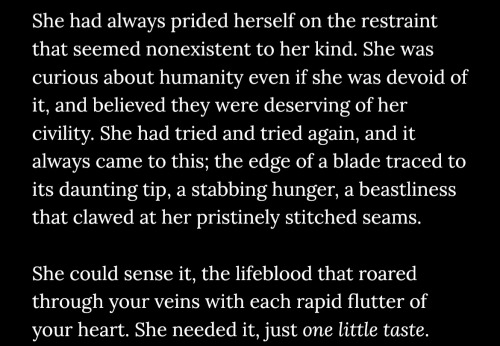 Sneak Peak Of Vampire!abby That Ill Post Tonight, Im Making Her Extra Conflicted With Her True Nature