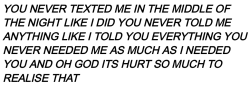 cxlcium:  1st November 2014&ldquo;I nearly cried over you three times today&rdquo; 