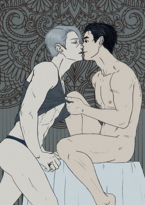 nsfw-victuuri-week:  ※  Art by @somethingyoirelated adult photos