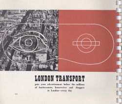 furtho:  Pieter Byl’s cover for London Transport’s advertising rates folder, 1947 (via here)