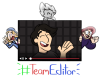 miacheezytoon:it&rsquo;s TeamEditor day!!! BIG preach to marcus, rachel, and