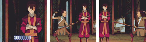 rashaka:  mazarinedrake:  ouiladybug: Aggressive/Dramatic Zuko that make me giggle.  Zuko is basically the most perfectly accurate teenager ever to appeal on TV.  raise your glass for the type-A insecure teenagers torn between an intense desire to please