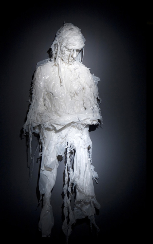 asylum-art:   Khalil Chishtee: Plastic Bag SculpturesKhalil Chishtee  constructs