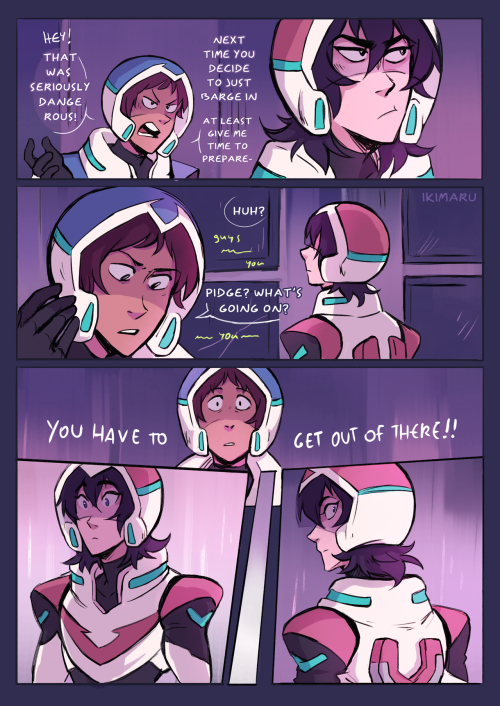 eyy at last posting that new klance comic I mentioned a while back!! 8′)so this will be based around s3 for some things, and not tied into canon for a bunch of others, also it’s gonna have a bit of an experimental plot unrelated to shipping, I