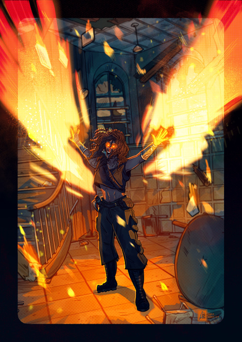 Burn It Down, Burn It All Down BabyIllustration Commission Of Fharya For @ninesofeight, Burning Down