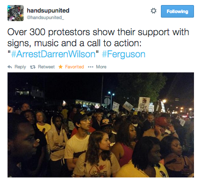 socialjusticekoolaid:   Last Night in Ferguson (9.28-9.29): Last night’s protest was