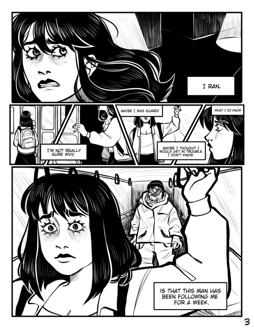 A short comic I did for AP art inspired by Junji Ito