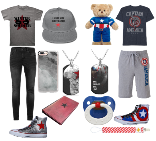 Captain America Themed Little Boy with Winter Soldier Themed Caregiver!