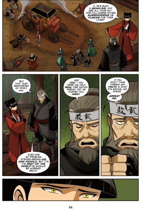 I want to see more of Mai&rsquo;s struggle with zuko and her father. Mai has never been the one 