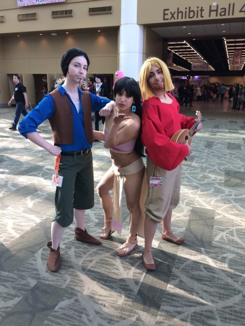 Went to my first convention in cosplay! I&rsquo;m the top two sheiks. Here also is some of my favori