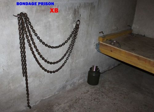 bondageprison: My Prison Playroom & CellAmazing amount of bondage equipment in this bondage pr