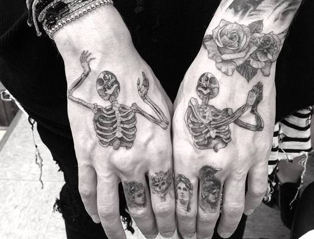 Dancing skeleton tattoo  Skeleton tattoos Simplistic tattoos Tattoos