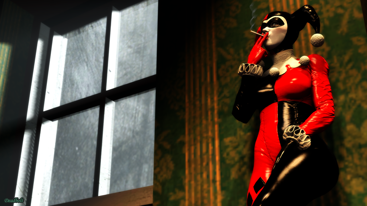deadboltreturns: deadboltreturns:  Harley enjoys a smoke waiting for the search helicopters
