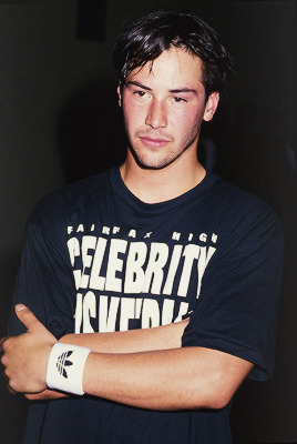 ironpour:  abitofeverything1992:  keanu in Celebrity Basketball Game 1990  