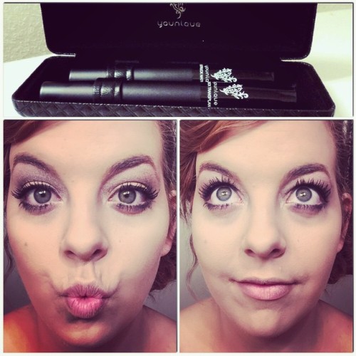 My new obsession! #younique moonstruck 3d fiber lashes mascara!! #moonstruck3dlashes #mascara #makeu