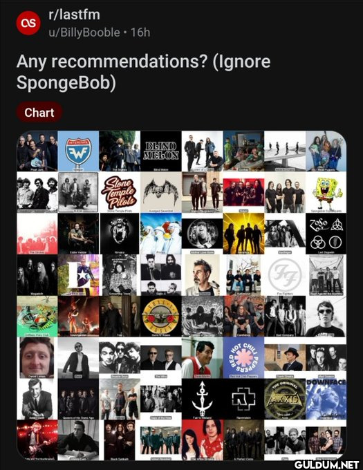 r/lastfm u/BillyBooble....