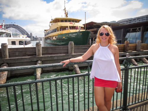 I visited Manly beach about a month back. Here are some pictures from my trip there via the ferry. It was a lot of fun catching people staring at me in my Wicked Weasel gear! I think I surprised a few people with my see-through bikini ;)