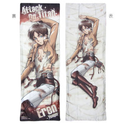 snkmerchandise: News: Movic Eren &amp; Levi Dakimakura Covers (Re-release) Collaboration Start Date: July 8th, 2017Retail Price: 9,000 Yen each Movic is re-releasing their Eren &amp; Levi dakimukura covers, originally sold in October 2013! 