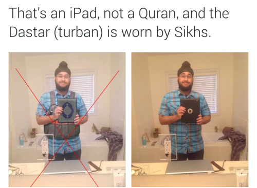 jenniferrpovey: thatnerdygamergirl: The man in this image is Veerender Jubbal, an awesome Sikh Canad