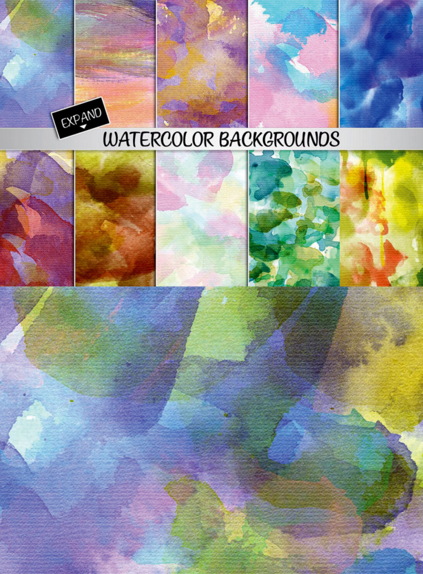 goodtypography:  350+ Watercolor Design Elements &amp; 100+ Stamp Brushes - 51%