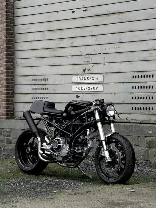 thezainist:  #Ducati ‘Black on Black’ by Motokouture #caferacer