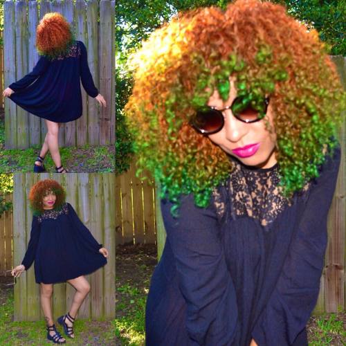 queenoftemporarycolors:  ☀️ #ootd #naturallytashflow #colorcurls