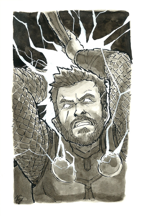 hippano:  #inktober day 27: ThunderThis one was an obvious choice.