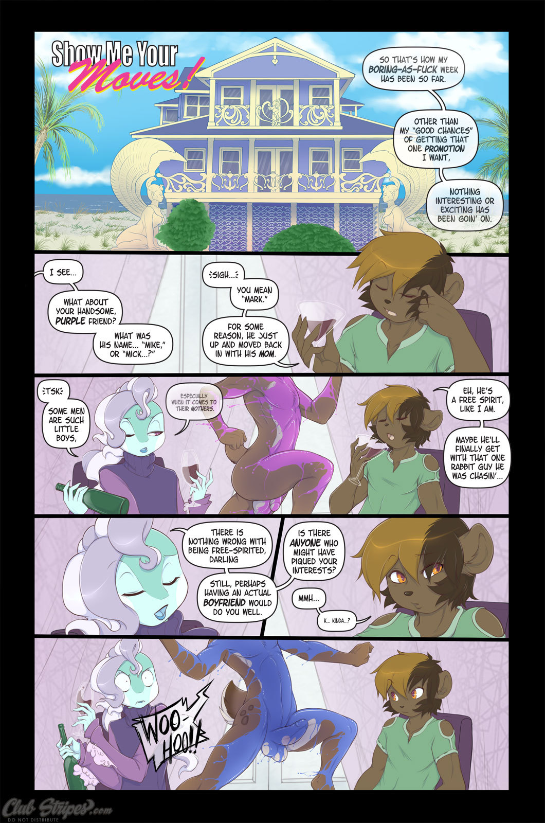 lookanotherweirdpornblog: Show Me Your Moves by GuNMouTH (1/3) A fantastic comic