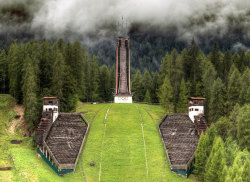 amroyounes:  Ski Jump Tower, Cortina D'ampezzo, Italy, 1956 Winter Olympics VenueBobsleigh Track, Sarajevo, 1984 Winter OlympicsBobsled Track, Sarajevo, 1984 Winter Olympics VenueSwimming Pool, Berlin, 1936 Summer Olympics VenueOlympic Village, Athens,