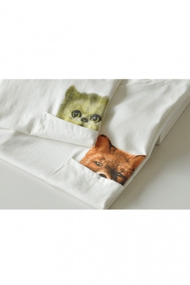 Porn photo snow-snowwhite:  pocket cat & fox tee!