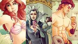 Creative-Curiosity-Design:  Selfie Fables, What If Disney Stories Had Instagram -