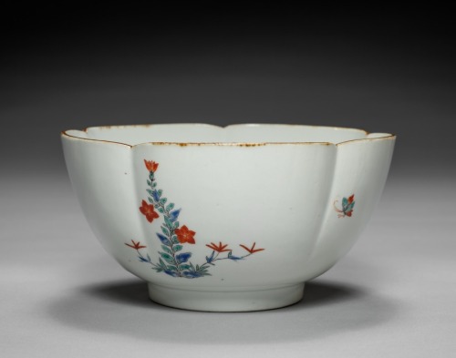 Bowl with Butterflies and Flowers: Kakiemon Type, c. 1700, Cleveland Museum of Art: Japanese ArtSize