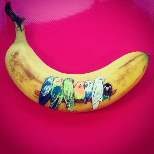 instagram:  Going Bananas with @funwithfruit  For a cheerful dose of Elisa’s banana art, follow @funwithfruit on Instagram.  “They are such a cheerful fruit with inbuilt comedy value,” says Elisa Roche (@funwithfruit), a London-based journalist