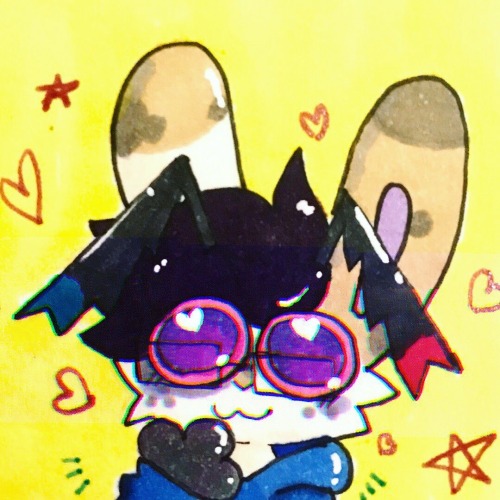he stares….into your soul. #furry#anthro#fursona#bunny#aesthetic#cute#furry art#traditional art#copic markers#8bitartwork