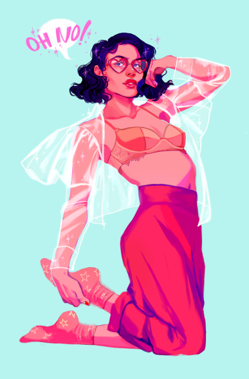 horreurscopes:a commission of known gay icon marina and the diamonds for @leechbat ! :’) 