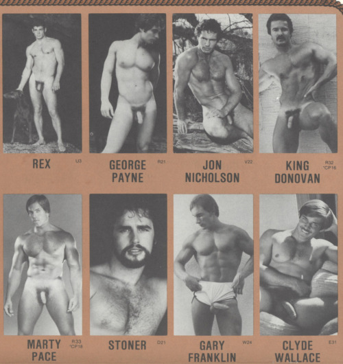 retrofap:  Colt Studios1980 Roster  “Corky Sexton”