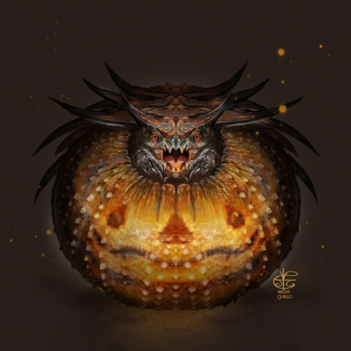 vcreatures: Happy Halloween has come and gone but here is the culmination of Pumpkin Patch Dragons I