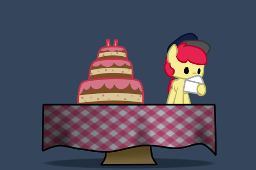 Porn photo asklittleapplebloom:Where is the cake? @ask-acepony