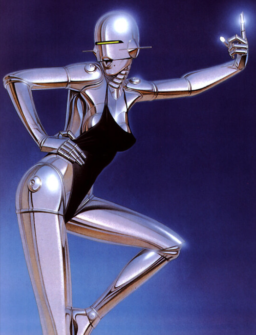 femburton:  ‘Sexy Robot’ by Hajime Sorayama, 1983   robabe