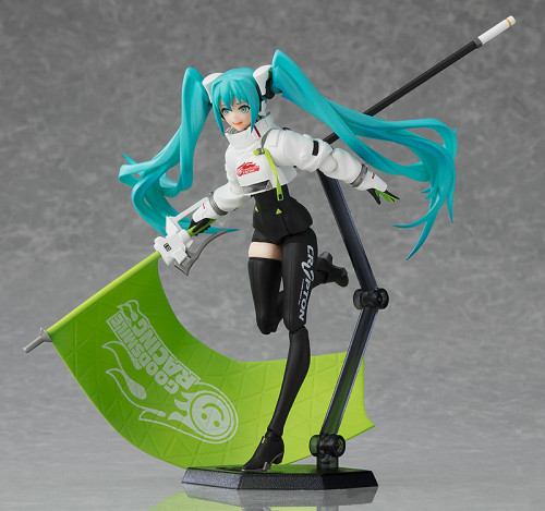 Racing Miku 2022 Figma by Max FactoryMSRP: 10,000 yen. Release Date: April 2023.Available for pre-or