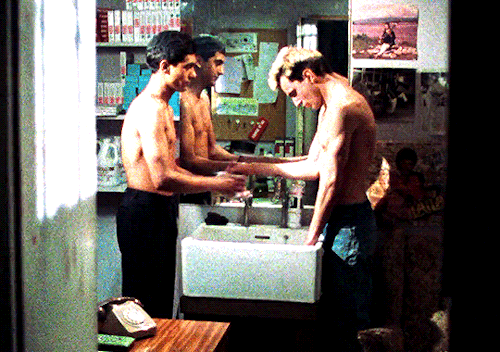 sapphvcs:   When we were in school, you and your friends were kicking me around the place. And what are you doing now? Washing my floor and that’s how I like it.   MY BEAUTIFUL LAUNDRETTE (1985) dir. Stephen Frears 