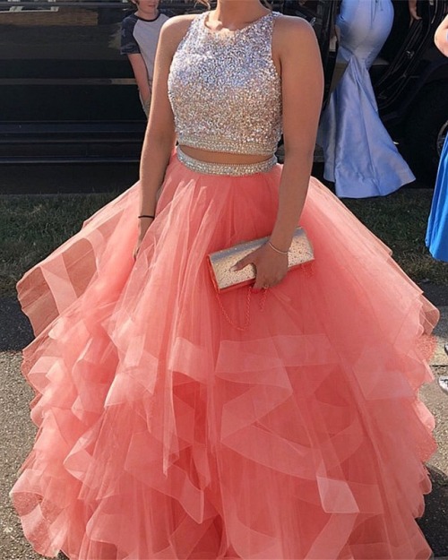 stunning two piece ball gowns . . . #promdress #prom2k19 #prom2019 #dress #twopiece #onlineshopping 