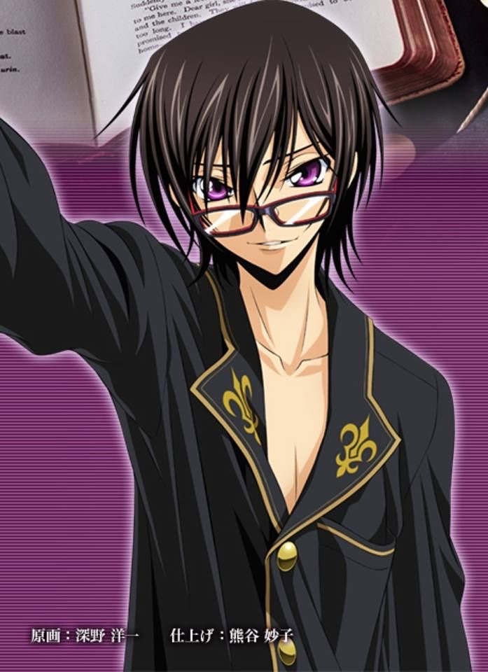 Lelouchs Lover💕 — Lelouch with glasses is something to behold 💜