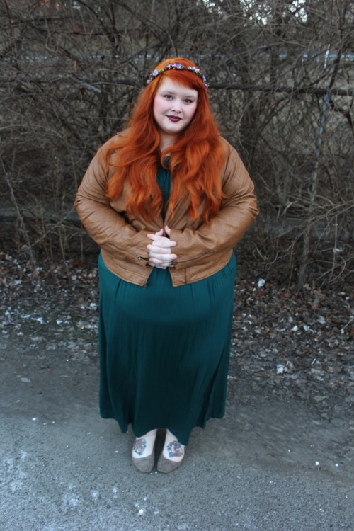 afatfox: have some vbo : pdress ~ modcloth (3x)jacket ~ torrid (4)shoes ~ targetflower crown ~