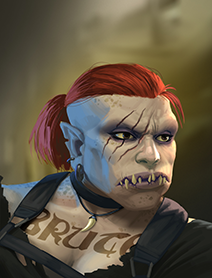 runtheshadows:  Ork Female Shadowrunners Portraits from Shadowrun Returns and Shadowrun