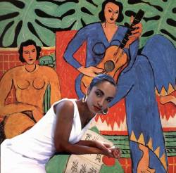 thesnobbyartsyblog:  SADE MEETS MATISSE #blackfolk, Brooklyn-based creative Elise R Peterson. http://erp-shop.co 