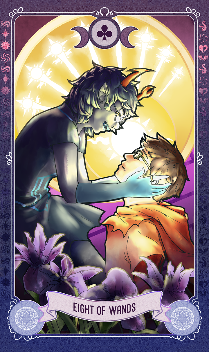 act6tarotproject: THE ACT 6 TAROT ANTHOLOGY: THE MINOR DECK (EIGHTS) Eight of Wands