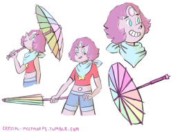 crystal-meepmorps:  Because everyone else seems to have their own version, here’s my idea for Rainbow Quartz 2.0. They’re my most awaited fusion tbh, Pearl and Steven are my favorite characters, and I believe that for Rainbow to appear again, we’re