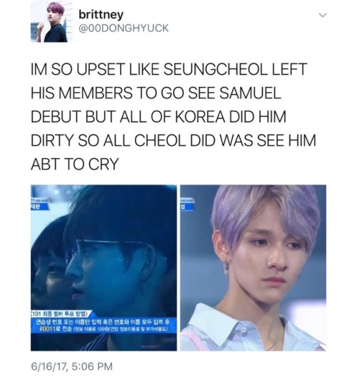 jik-ook:ok so rant time. the fact that kim samuel didn’t make it into wanna one is pissing me 