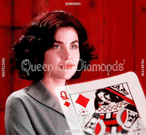 mcrmaids: twin peaks girls + cartomancy meaningsPick three cards, Leo… One, two, three. Queen Donna.
